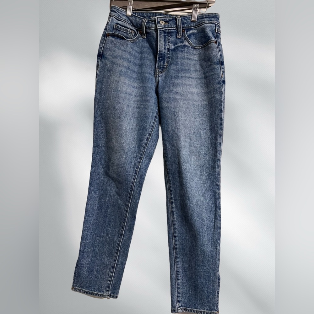 Size 6 High Rise Old Navy Split Hem OG Straight Leg with Secret Smooth Pockets